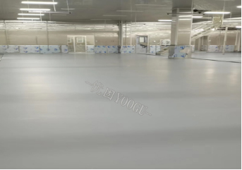 Self-leveling of polyurethane mortar