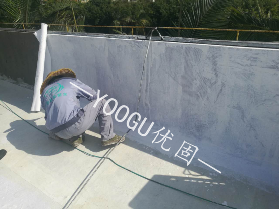 女儿墙防水涂装中