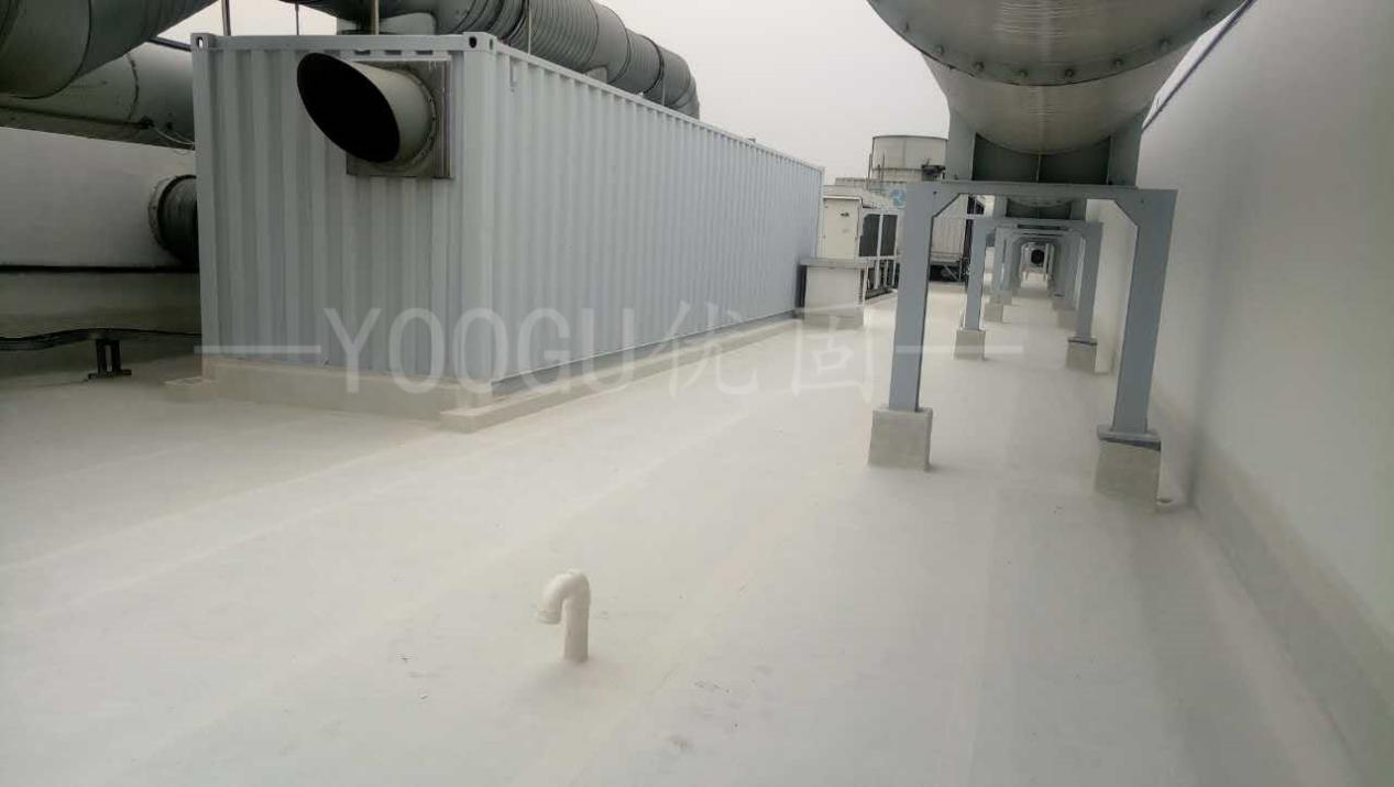 Roof shot after construction