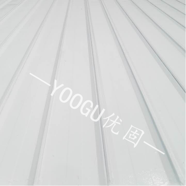 施工完毕后的厂房屋面